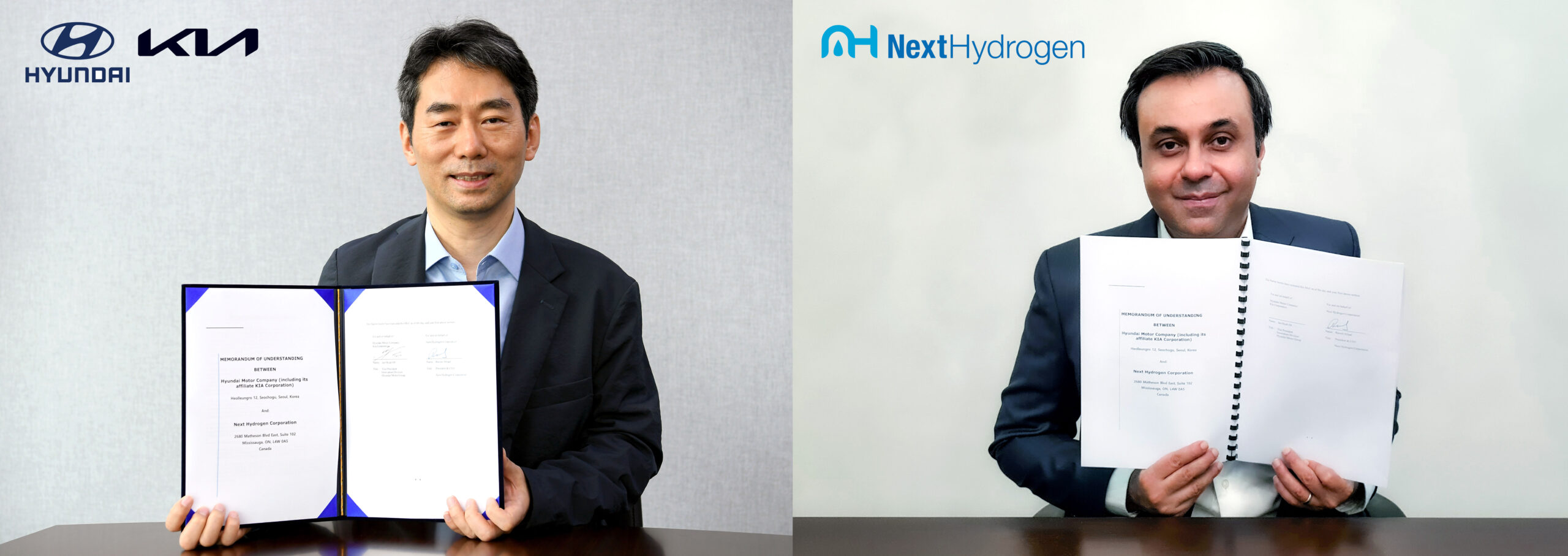 MOU Signing Between Hyundai Motor Group and Next Hydrogen